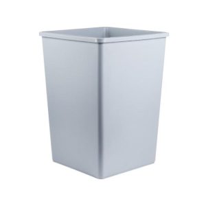 Contentor 132,5L Resina Quadrado s/Tampa Cinza