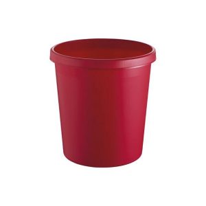 Papeleira 18L Plástico Vermelho Opaco