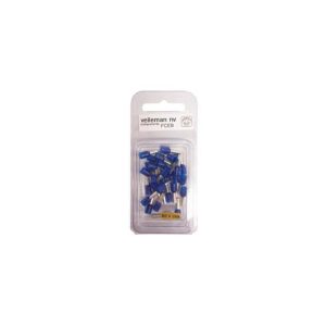 Conector Ponteira para Cravar Azul 2.5mm 30un