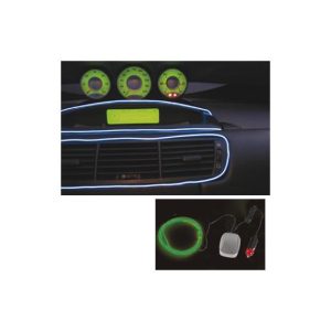 Set Fios Eletroluminescentes Verde 3m 12V Music Controlled