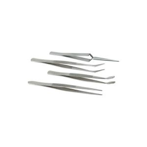 Set 4 Pinças em Aço Inoxidável Antimagnético