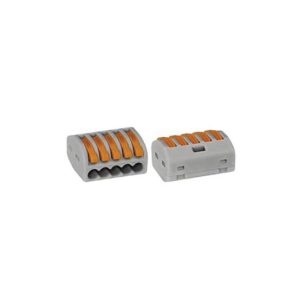 Borne 5x0.08-4mm Condutores Flexíveis/Rígidos Cinza
