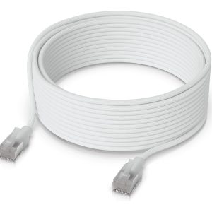 Ubiquiti UniFi - Cabo patch - RJ-45 (M) para RJ-45 (M) - 3 mm - blindado - CAT 6a - inicializado, interior - branco