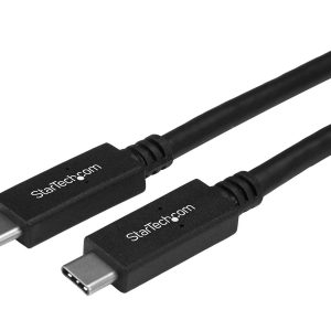 StarTech.com 3ft / 1m USB C to USB C Cable - USB 3.1 (10Gbps) - 4K - USB-IF - Charge and Sync - USB Type C to Type C Cable - USB Type C Cable (USB31CC1M) - Cabo USB - USB-C (M) para USB-C (M) - USB 3.1 - 1 m - preto - para P/N: HB31C2A2CME, HB31C3A1C
