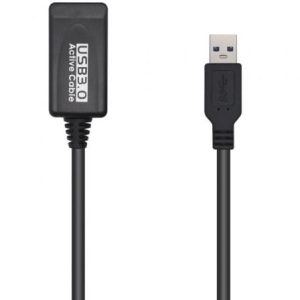 Cabo Extensor USB 3.0 com Amplificador Aisens A105-0525/ USB Macho - USB Fêmea/ Até 9W/ 625Mbps