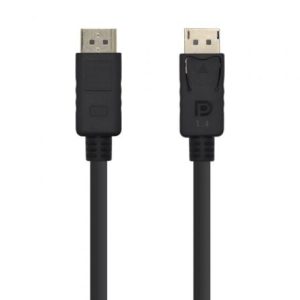 Cabo DisplayPort 1.4 8K Aisens A149-0389/ DisplayPort Macho - DisplayPort Macho/ 80cm/ Preto