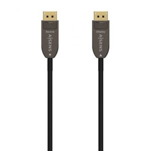 Cabo DisplayPort 1.4 AOC 8K Aisens A155-0606/ DisplayPort Macho - DisplayPort Macho/ 10m/ Pre