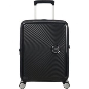 Mala de Cabina American Tourister SoundBox Spinner 55cm/ 55x40x20cm/ 4 Rodas/ Preta