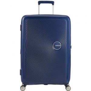 Mala Média American Tourister SoundBox Spinner 67cm/ 67x46,5x29cm/ 4 Rodas/ Azul Marinho