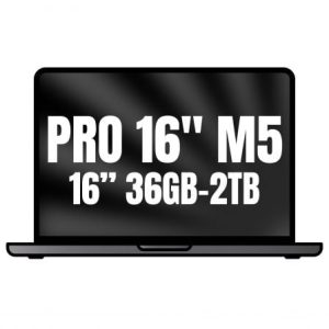 Apple Macbook Pro 16"/ M5 Max 18-Core CPU/ 36GB/ 2TB SSD/ 32-Core GPU/ Negro Espacial