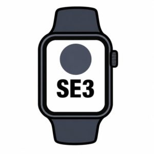 Apple Watch SE3/ GPS/ 44mm/ Caja de Aluminio Medianoche/ Correa Deportiva Azul Marino M/L