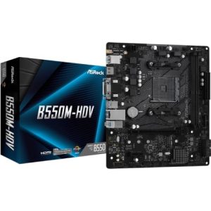 Motherboard Asrock B550M-HDV/ DDR4/ PCIe 4.0/ Socket AM4/ Micro ATX