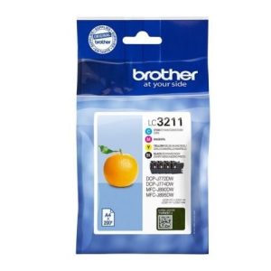 Cartucho de Tinta Original Brother LC-3211VAL Multipack/ Ciano/ Magenta/ Amarelo/ Preto