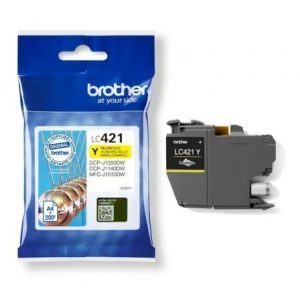 Tinteiro Original Brother LC421 / Amarelo