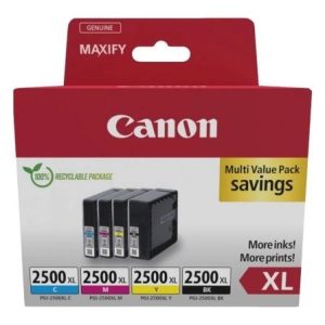 Cartucho de Tinta Original Canon PGI-2500 XL Multipack Alta Capacidade/ Ciano/ Magenta/ Amarelo/ Preto
