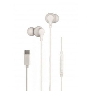 Auriculares Intra-auriculares Daewoo DW2016/ com Microfone/ USB Tipo-C/ Brancos