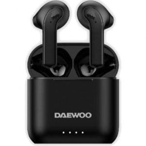 Auriculares Bluetooth Daewoo DW2020 com estojo de carregamento/ Autonomia 5h/ Pretos