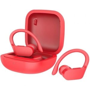 Auriculares Desportivos Bluetooth Daewoo DW2025 com estojo de carregamento/ Autonomia 5h/ Vermelhos
