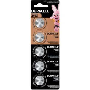 Pack de 5 Pilhas de Botão Duracell DL2032B5/ 3V