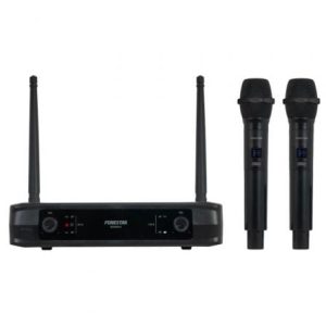 Microfone Sem Fios Duplo de Mão UHF Fonestar SONAIR-2M/ Inclui Recetor