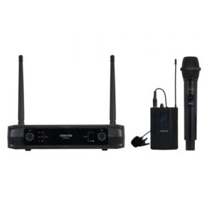 Microfone Sem Fios Duplo de Mão e Bodypack UHF Fonestar SONAIR-2MP/ Inclui Recetor