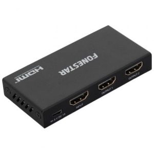Duplicador HDMI Fonestar FO-22S2ED/ 2x HDMI Fêmea - HDMI Macho