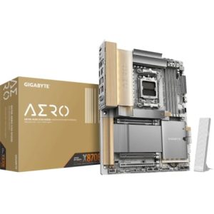 Placa Mãe Gigabyte X870E AERO X3D WOOD Socket AM5/ DDR5/ PCIe 5.0