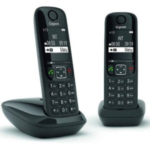 Telefone Sem Fios Gigaset AS690/ Pack DUO/ Preto