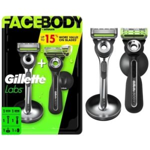 Pack de 2 Lâminas de Barbear Gillette GilletteLabs FaceBody + Intimate