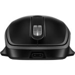HP 515 - Rato - tamanho completo, recarga ultra-rápida - 5 botões - sem fios - 2.4 GHz - receptor sem fio USB - preto