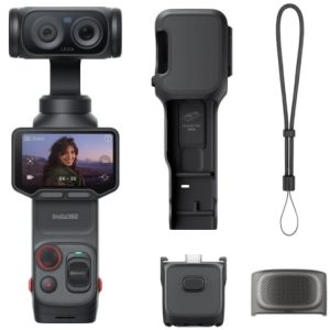 Câmara Digital Desportiva Insta360 Luna Pro/ 8K/ Ângulo de visão 360º/ Preta