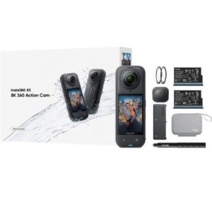 Câmara Digital Desportiva Insta360 X5 Essential Kit/ 8K/ Ângulo de visão 360º/ Preta