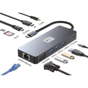 Docking USB Tipo-C Leotec LEDS03/ 3xUSB/ 1xUSB Tipo-C PD/ 1xHDMI 4K/ 1