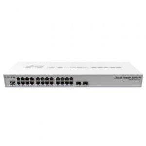 Switch Router Mikrotik CRS326-24G-2S+RM 26 Portas/ RJ45 10/100/1000/ SFP/ PoE