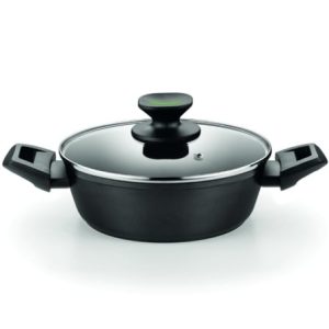 Cacerola Baja Monix Green M480528/ Ø28cm/ Aluminio forjado/ Apta para Inducción