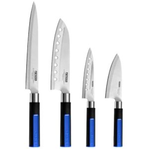 Pack 6 Piezas Monix Solid+ M355003/ 4 Cuchillos Santoku/ 1 Tijeras Solid Pro/ 1 Tacoma Organizadora