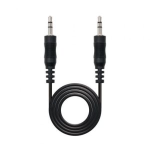 Cabo Estéreo Nanocable 10.24.0105/ Jack 3.5 Macho - Jack 3.5 Macho/ 5m/ Preto