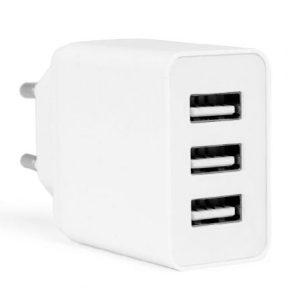 Carregador de Parede Orbegozo EN 1100/ 3xUSB/ 17W
