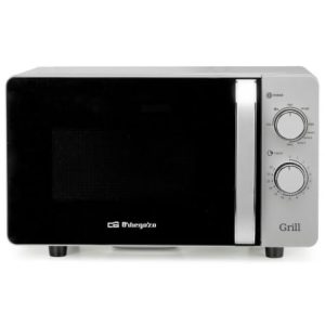 Microondas Orbegozo MIG 2072 CE/ 700W/ Capacidad 20L/ Función Grill/ Gris