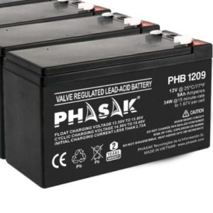 Bateria Phasak PHB 1209 compatível com SAI/UPS PHASAK segundo as especificações