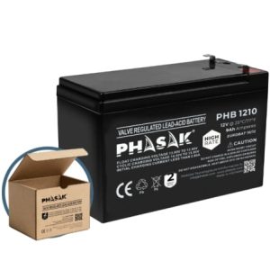 Bateria Phasak PHB 1210 compatível com SAI/UPS PHASAK de acordo com as especificações