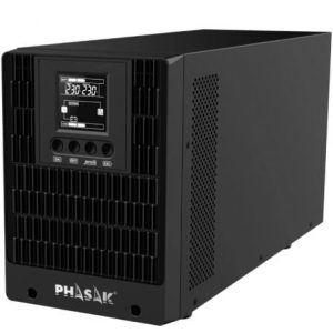 SAI Online Phasak 2000 VA Online LCD/ 2000VA-2000W/ 4 Saídas/ Formato Torre