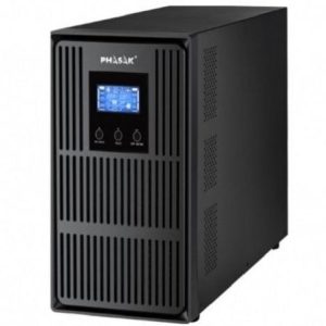 SAI Online Phasak Conqueror Pro 3000 VA Online LCD/ 3000VA-2700W/ 3 Saídas/ Formato Torre