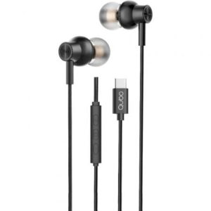 Auriculares Intra-auriculares Qubo AU-300C/ com Microfone/ USB Tipo-C/ Pretos