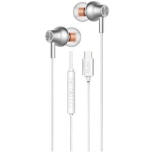 Auriculares Intra-auriculares Qubo AU-300C/ com Microfone/ USB Tipo-C/ Brancos