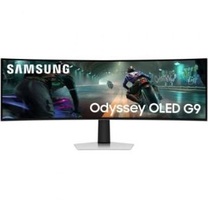 Monitor Ultrapanorâmico Curvo Gaming Samsung Odyssey OLED G9 G91SD S49DG910SU 49"/ Dual QHD/ Multimédia/ 0,03ms/ 144Hz/ OLED/ Regulável em altura