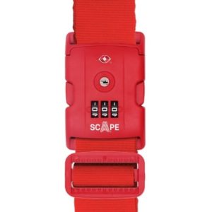 Correia para Mala com Combinação Scape Travel E0121/ Vermelha