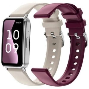 Smartwatch SPC Duo Fit/ Notificações/ Frequência Cardíaca/ Branco