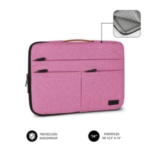 Bolsa Subblim Air Padding 360 Sleeve para Portáteis até 14"/ Rosa
