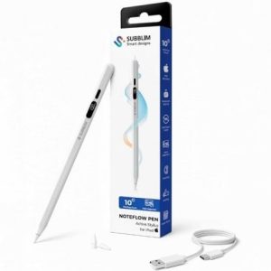 Caneta Eletrónica Subblim NoteFlow Pen para iPad/ Branco